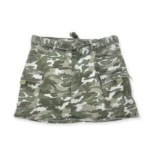 Justice Cameo Belted Skirt w/ Shorts - Green | 20 Plus